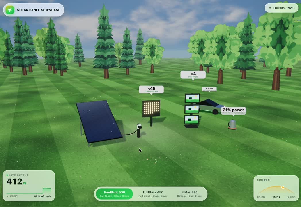 Interactive 3D solar proposal
