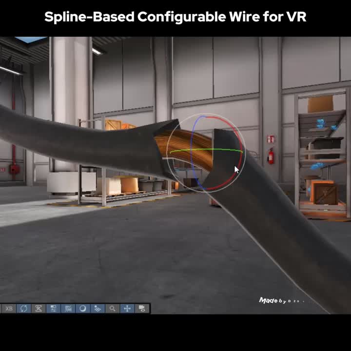 VR Cables With Real-World Physics